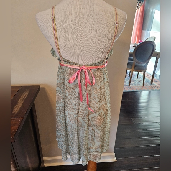 Free People Size Small Paisley Semi Sheer Lingerie Nightie Sexy Feminine Fairy - Picture 3 of 7